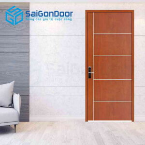 Cửa Gỗ MDF Veneer P1R5 xoan dao 4