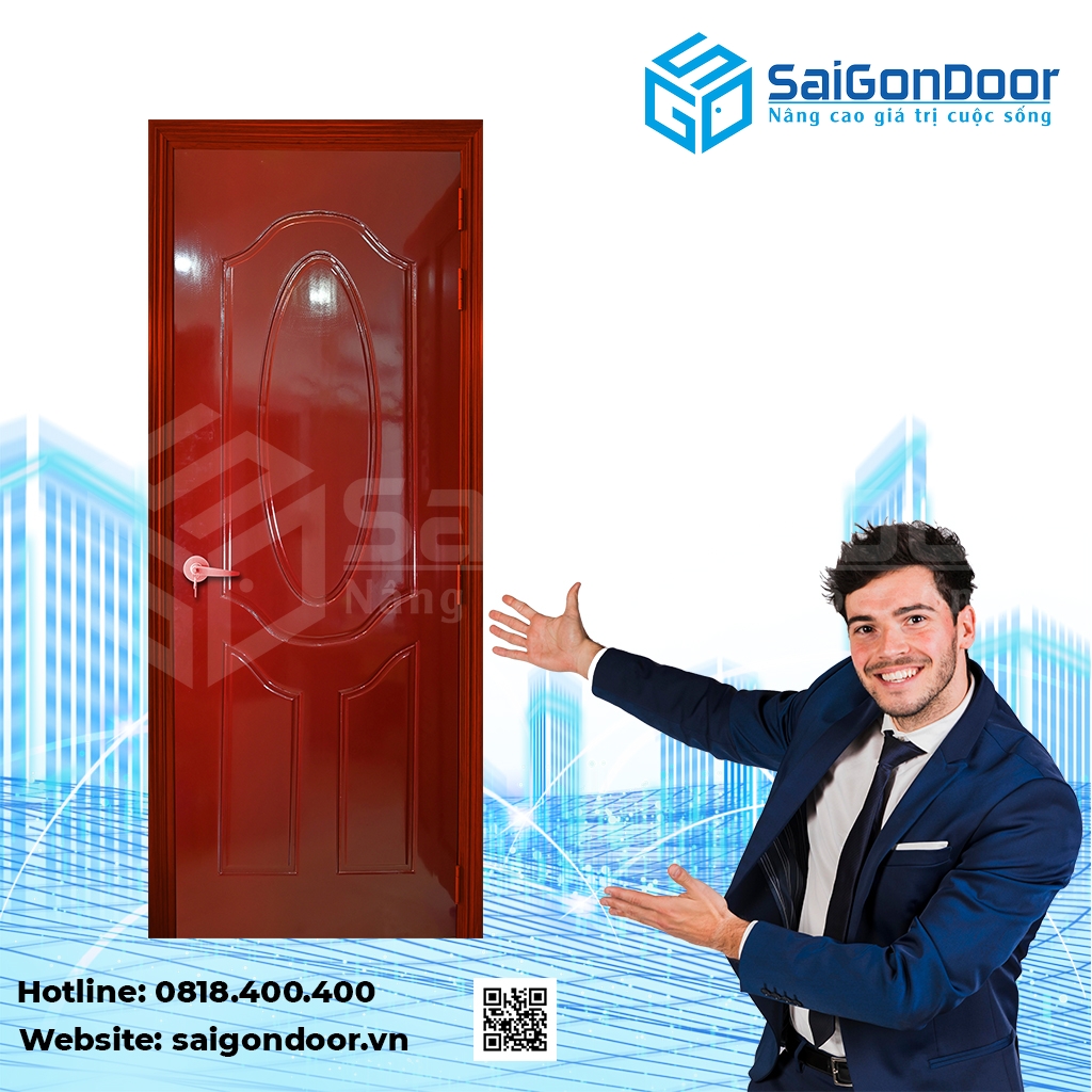 Cửa gỗ nhựa Composite phòng vệ sinh